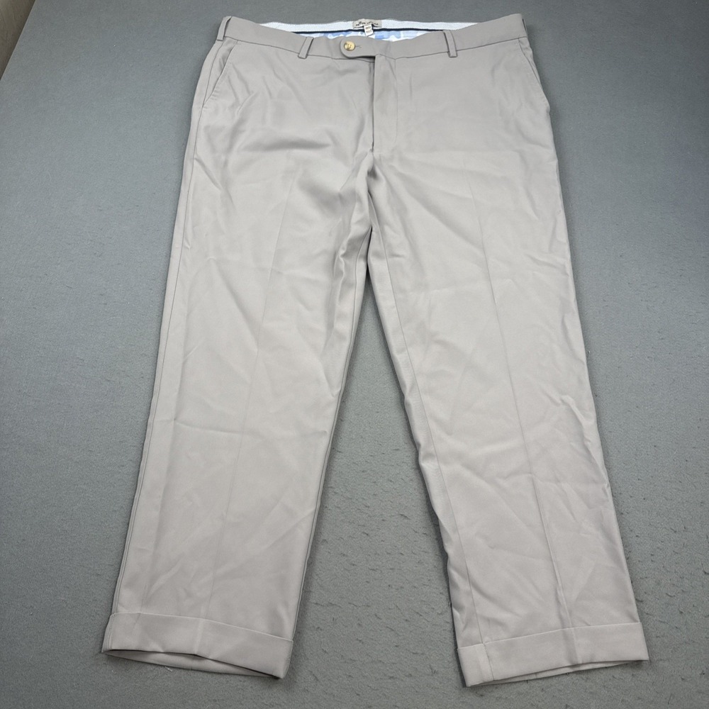 Peter Millar Pants Mens 38x28 CUFFED Gray Crown Sport Performance Golf
